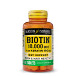 Biotin 10,000 mcg Plus Keratin 100 mg